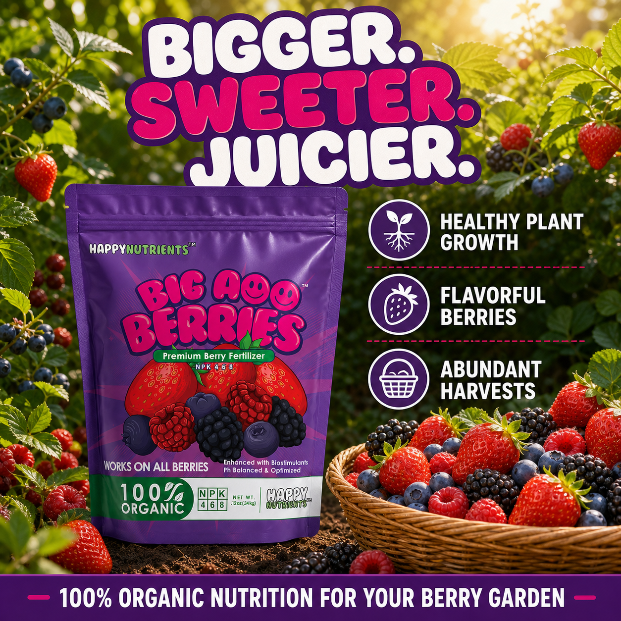 Strawberry Fertilizer - BigAss Fertilizers for Strawberries